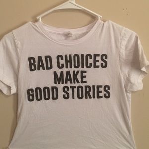 Graphic tee crop top