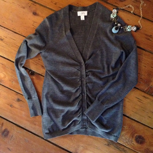 Soft grey loft cardigan