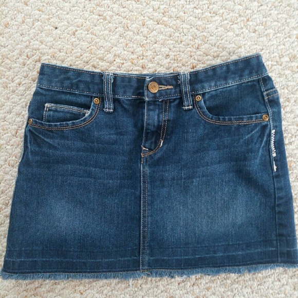 Old navy girls blue jean mini skirt size 14