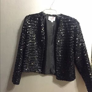 Black sequin blazer