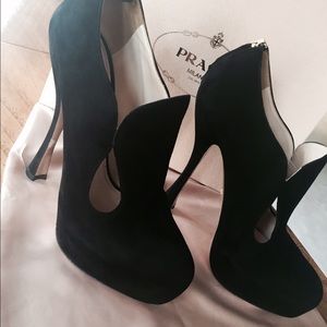 PRADA Iconic Heel Camoscio Calzature Donna