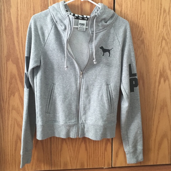 Grey PINK sweatshirt. Worn a few times.