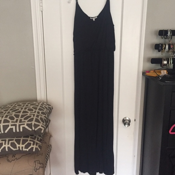 Black Spaghetti Strap Maxi Dress