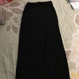 Black maxi skirt
