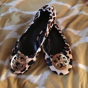 Leopard Tory Burch Flats