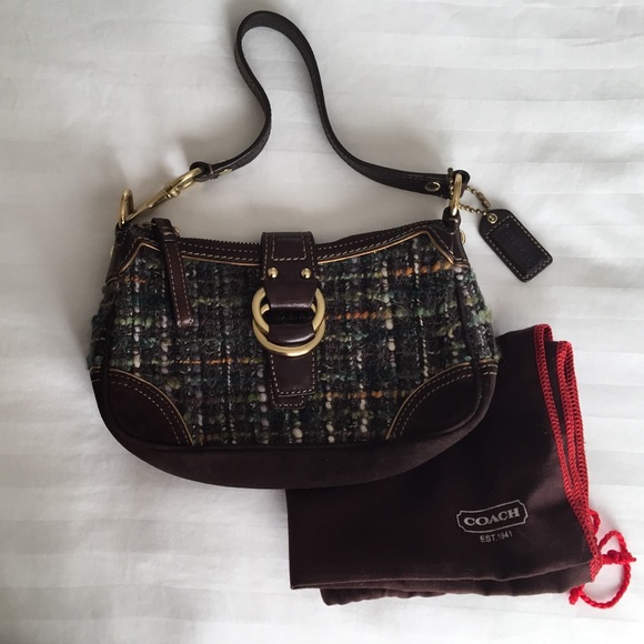 Coach tweed bag