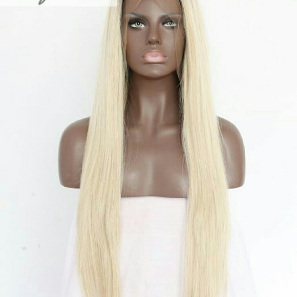 Ombre 2 Tones Synthetic Lacefront Wig