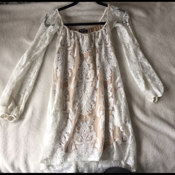 For Love and Lemons White Lace Precioso Dress