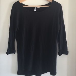 Black 3/4 length tee