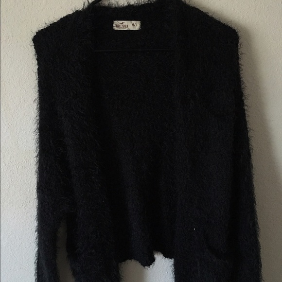 Black Fuzzy Cardigan