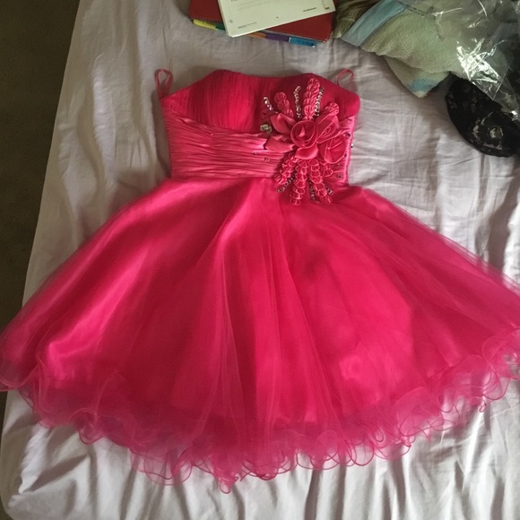 Short Pink Prom Dress