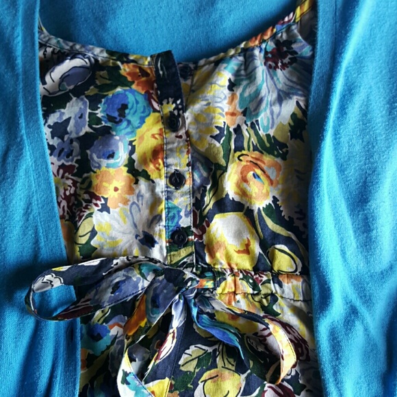 Floral empire waist dress
