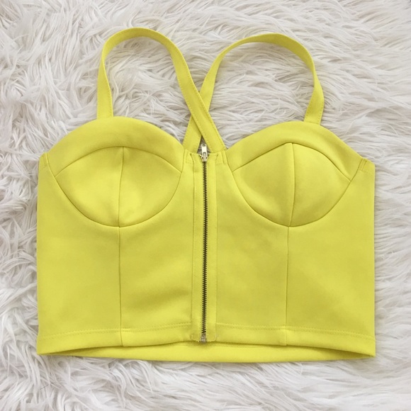 Yellow crop top - Picture 1 of 2