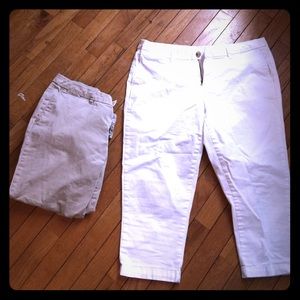 Two pairs of Faded Glory capris. Perfect shape!