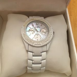White Guess Watch