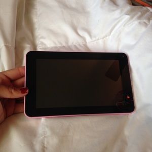 Pink android tablet