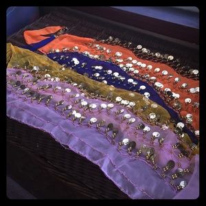 Bulk 4 belly coin skirts