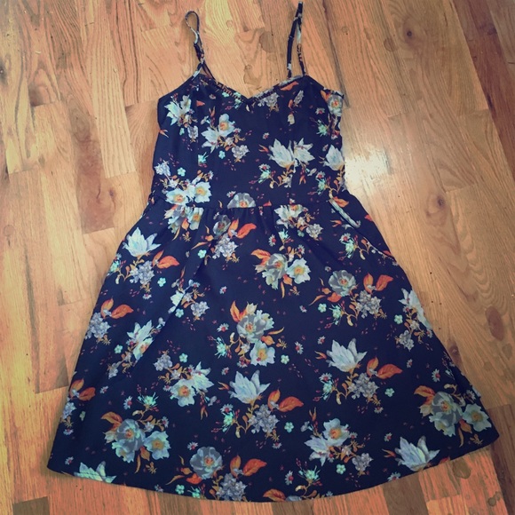 Navy Floral Sundress