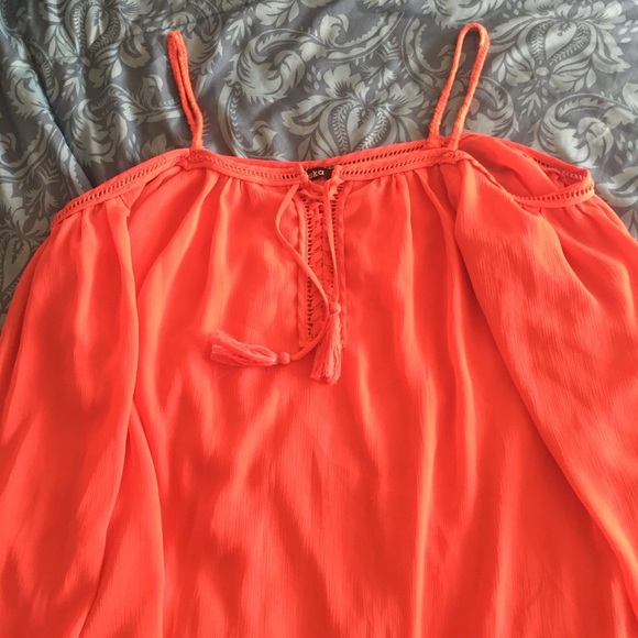 Flowy off the shoulder dress