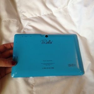 Blue android tablet