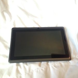 Black android tablet