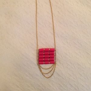 Red and Gold Chain Necklace