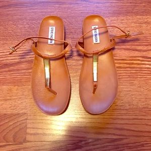Brown leather sandals