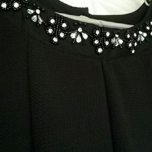 Black and rinsing dress, 1X