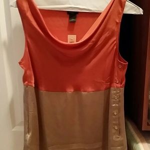 Ann Taylor Sleeveless Silk Blouse