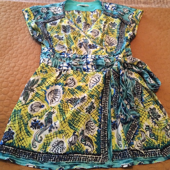 Beautiful Nanette Lepore jeweled toned top