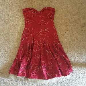 Tibi Retro A Line Hawaiian Dress