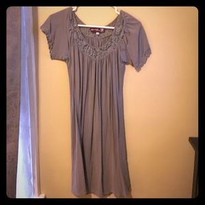 Ella moss for barneys dress-periwinkle/grey