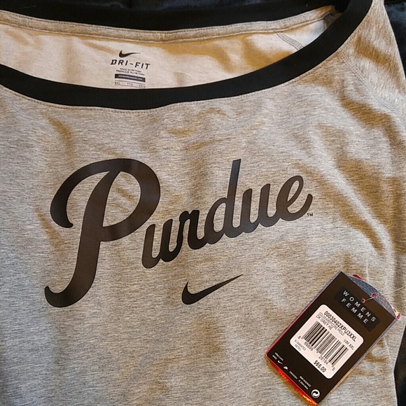 Nike Women's Long Sleeve PURDUE Tee - Picture 2 of 3
