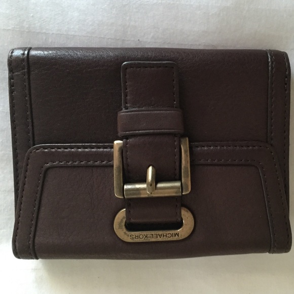 Michael Kors brown leather wallet.