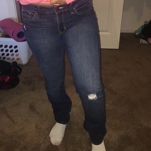 Hollister Straight Dark Wash Stretch Jeans