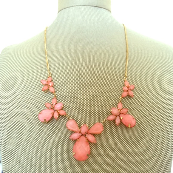 Small Pink and Gold Statement necklace.