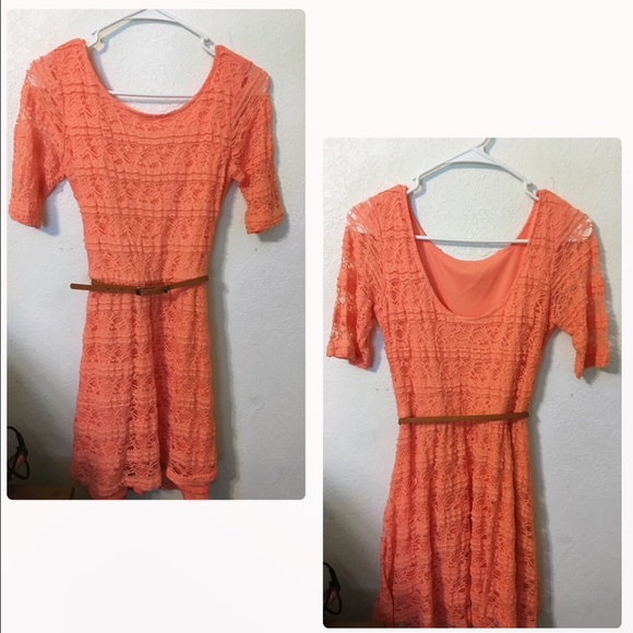 Coral day dress