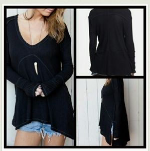 Free People Tunic Top Swing Tee Size Large