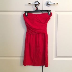 Strapless Red Dress
