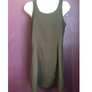 Plain green dress
