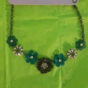 Floral statement necklace.