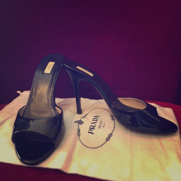 Prada patent leather heels
