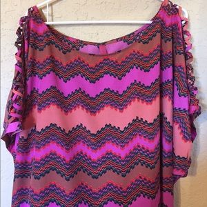 Target Geometric Plus Size Top