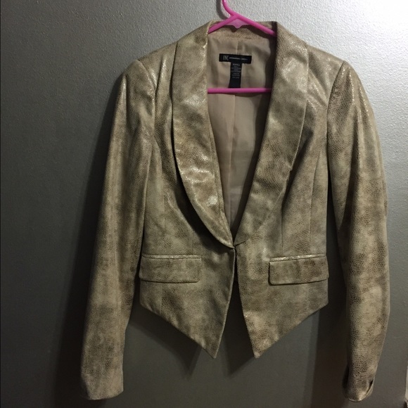 Fax snake skin blazer