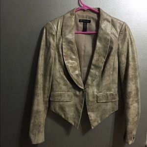 Fax snake skin blazer