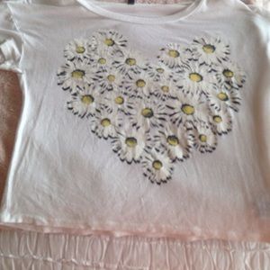 cute sunflower heart shirt