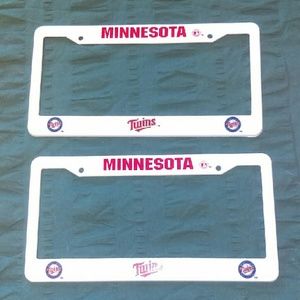 Minnesota Twins License Plate Frame Set
