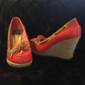 Milly for Sperry Top Sider, Coral Patent Sz 6.5