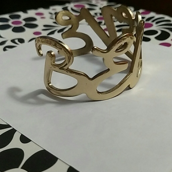Believe rustic cuff