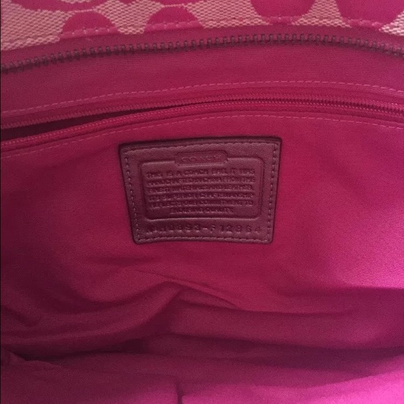 Authentic pink patchwork Coach purse. - Picture 2 of 3
